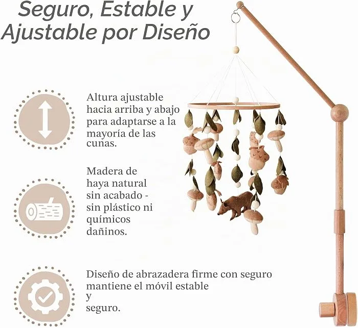 Brazo en madera para móvil de cuna - Cucurumi — foto 5