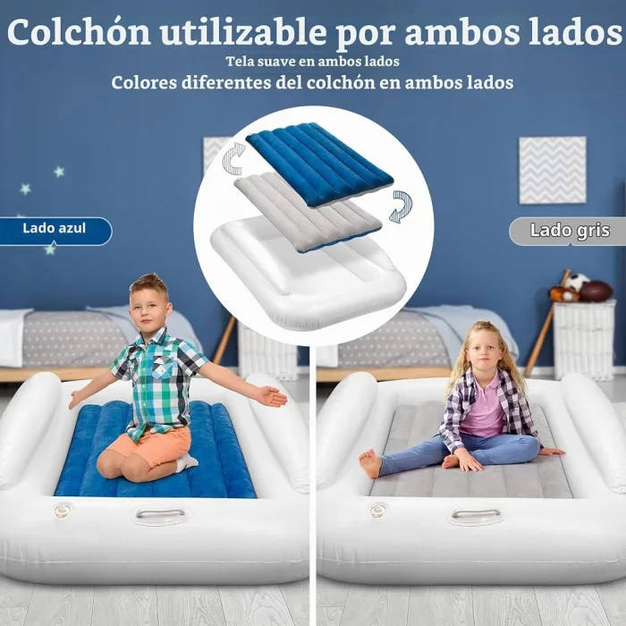 Cama de viaje inflable con barandas - Cucurumi — foto 2