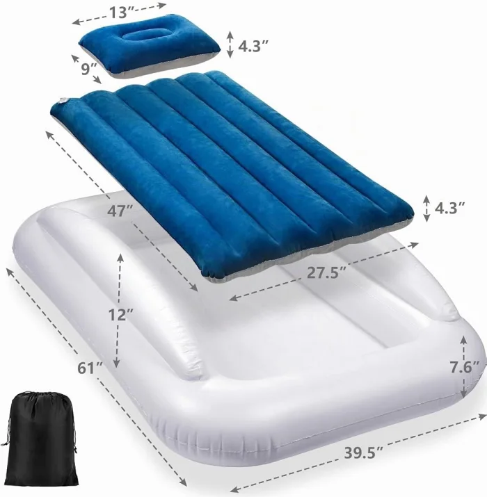 Cama de viaje inflable con barandas - Cucurumi — foto 6
