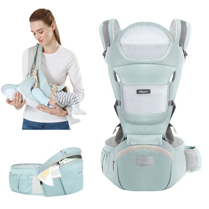 Cargador de bebé ergonómico tipo canguro con asiento — foto 4