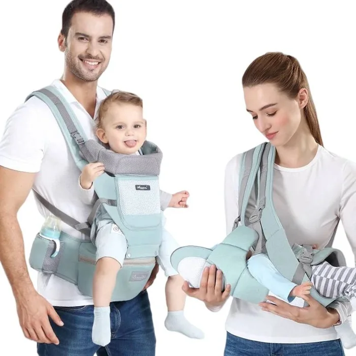Cargador de bebé ergonómico tipo canguro con asiento — foto 6