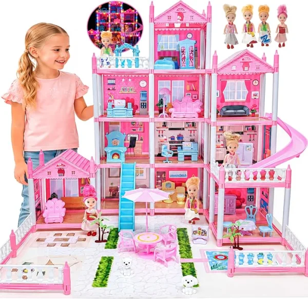 Casa de muñecas con luces - Cucurumi