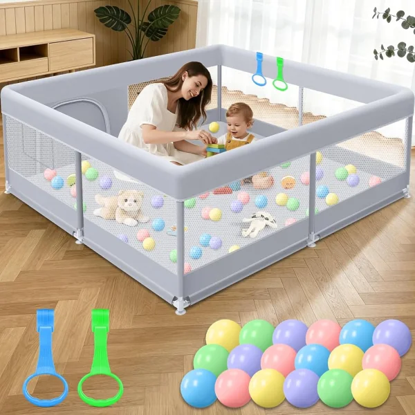 Corral de juego para bebé 127 × 127 cm - Cucurumi