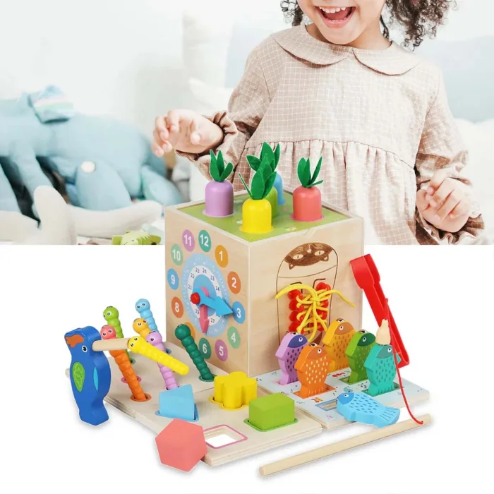 Cubo Montessori 7 en 1 de madera - Cucurumi — foto 3