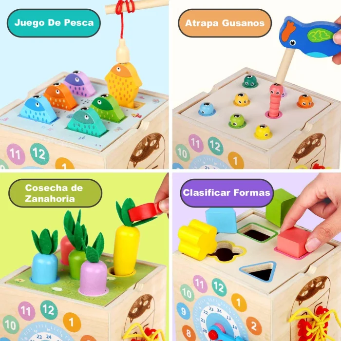 Cubo Montessori 7 en 1 de madera - Cucurumi — foto 5