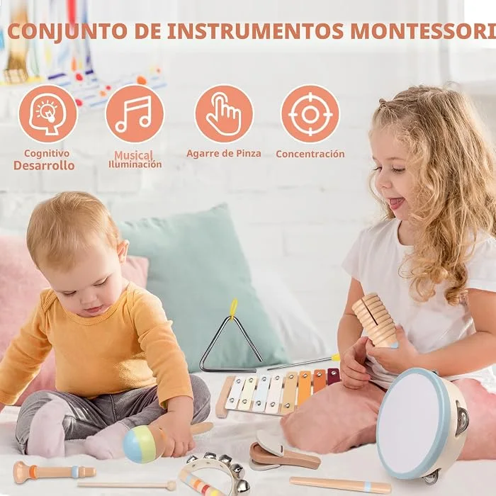 Instrumentos musicales en madera para bebé - Cucurumi — foto 3