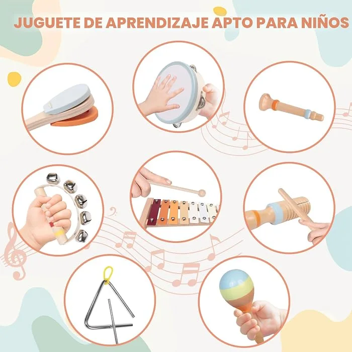 Instrumentos musicales en madera para bebé - Cucurumi — foto 4