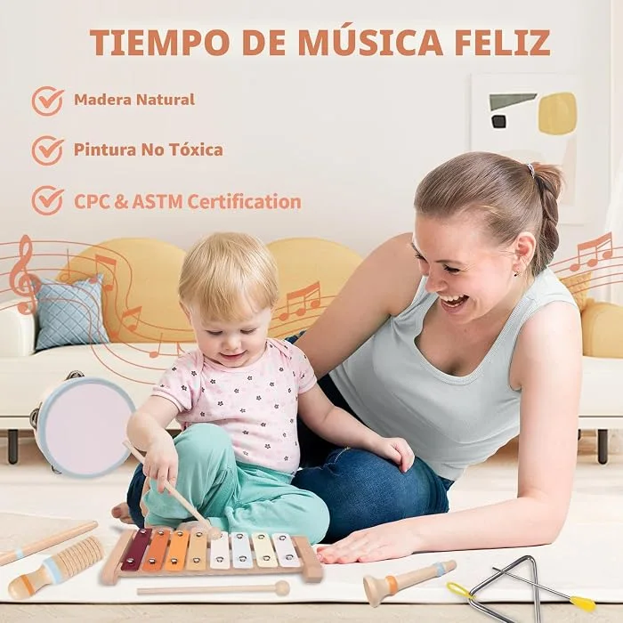 Instrumentos musicales en madera para bebé - Cucurumi — foto 5