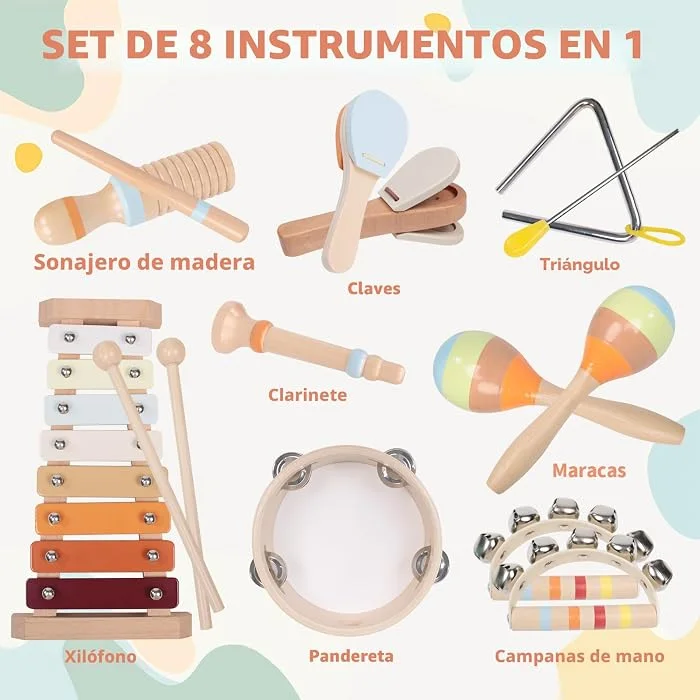 Instrumentos musicales en madera para bebé - Cucurumi — foto 6