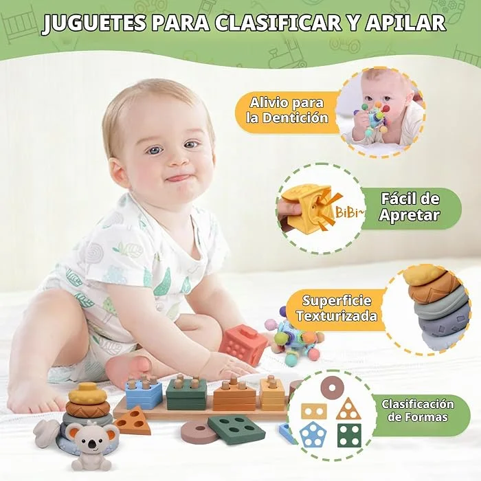 Juguete Montessori 6 en 1 para bebé - Cucurumi — foto 5