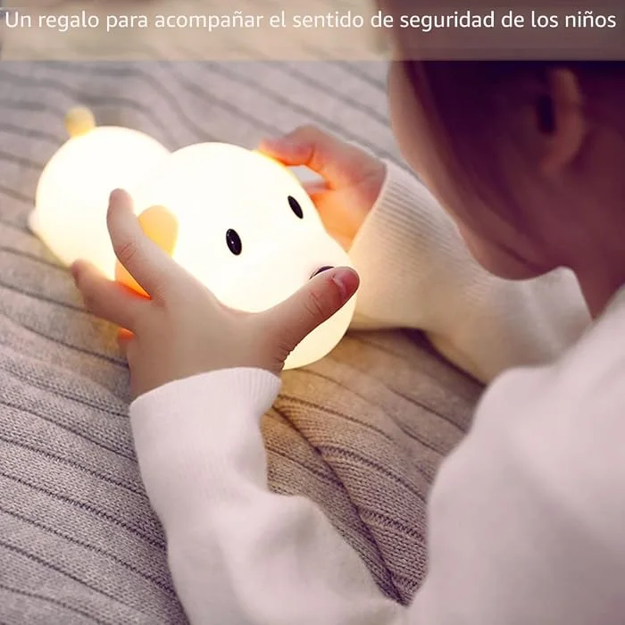 Lámpara nocturna perrito de silicona - Cucurumi — foto 3