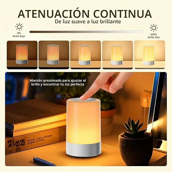 Lámpara táctil portátil para cuarto - Cucurumi — foto 4