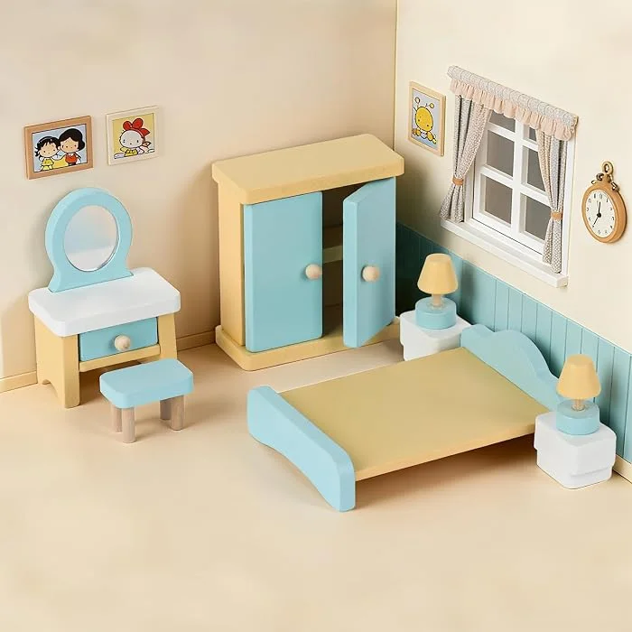 Muebles de casa de muñecas 35 piezas - Cucurumi — foto 4