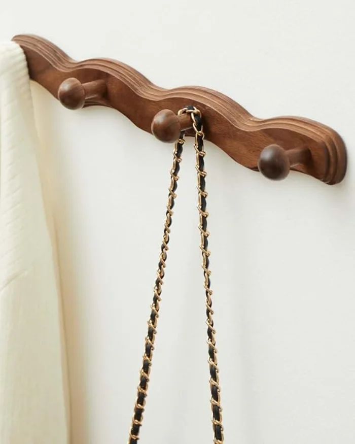 Perchero de madera para pared x4 - Cucurumi — foto 4