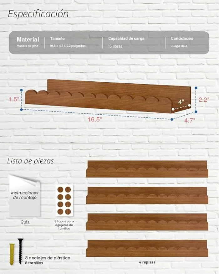 Repisas para libros infantiles x4 - Cucurumi — foto 3