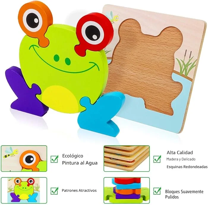 Rompecabezas Montessori para bebés - Cucurumi — foto 4