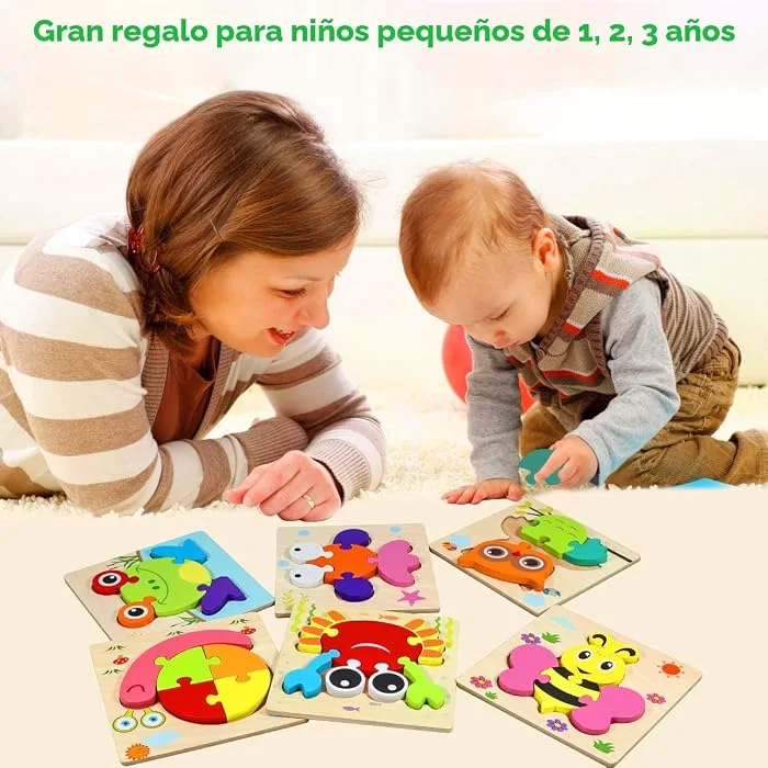 Rompecabezas Montessori para bebés - Cucurumi — foto 6