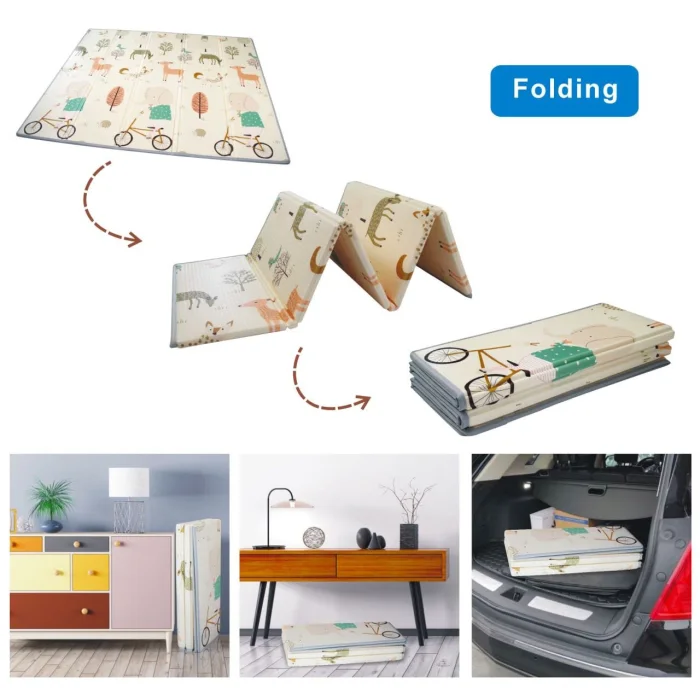 Tapete plegable doble faz 200 × 180 cm - Cucurumi — foto 4