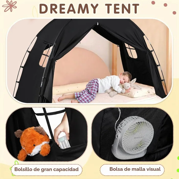 Tienda oscurecedora para cama sencilla - Cucurumi — foto 4