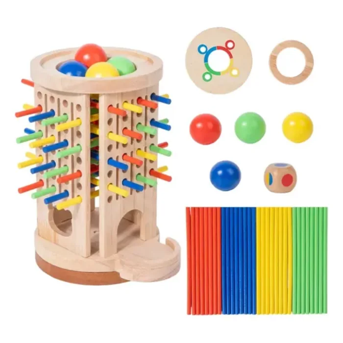 Torre de equilibrio con palitos y bolas - Cucurumi — foto 3