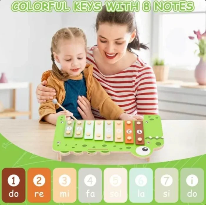 Xilófono y piano cocodrilo 2 en 1 - Cucurumi — foto 2